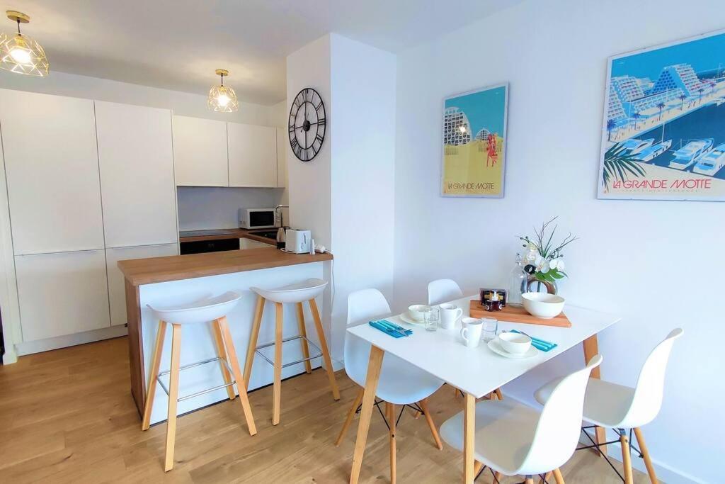 Apartament Grand Voile - Hyper Centre, Climatisation, Vue Panoramique Sur L'Architecture De La Grande Motte Zewnętrze zdjęcie